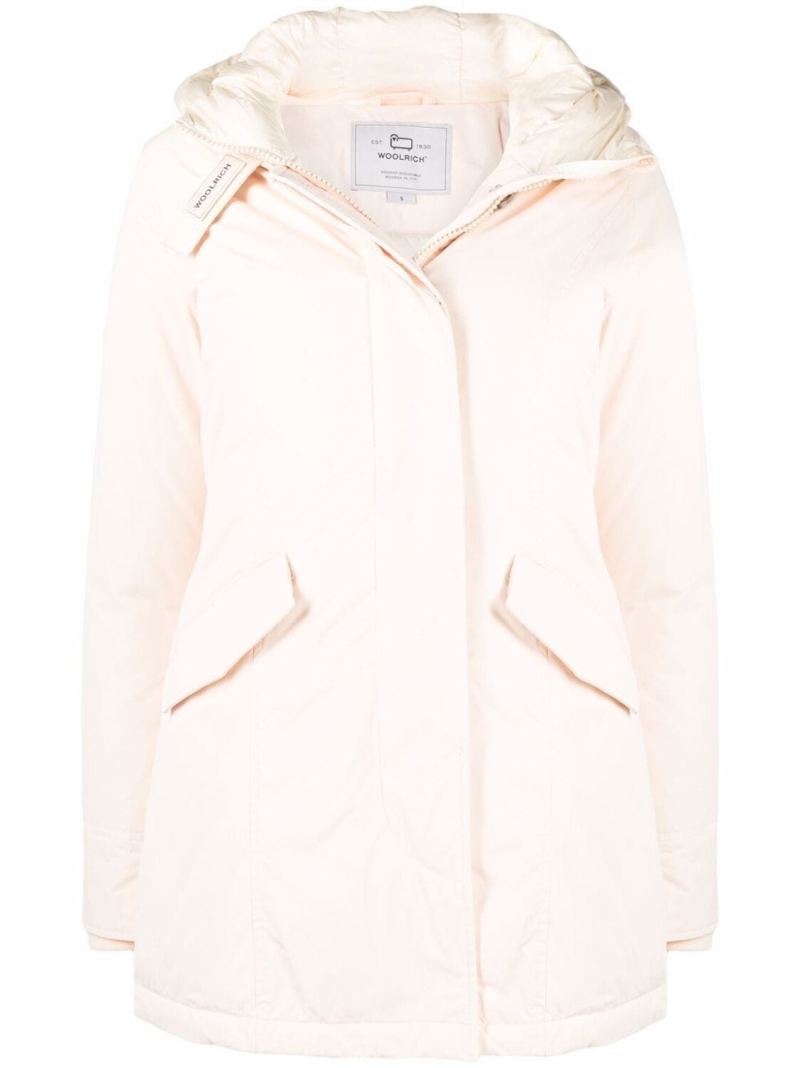 

Woolrich приталенный пуховик, нейтральный цвет