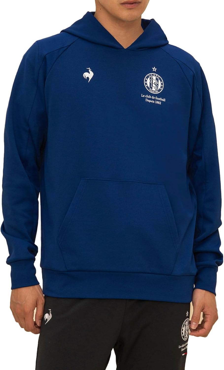 

Эластичная толстовка с капюшоном, отводящая влагу и обладающая светопоглощающими свойствами UVCUT (UPF 50+), способствующими накоплению тепла, унисекс Le Coq Sportif, синий