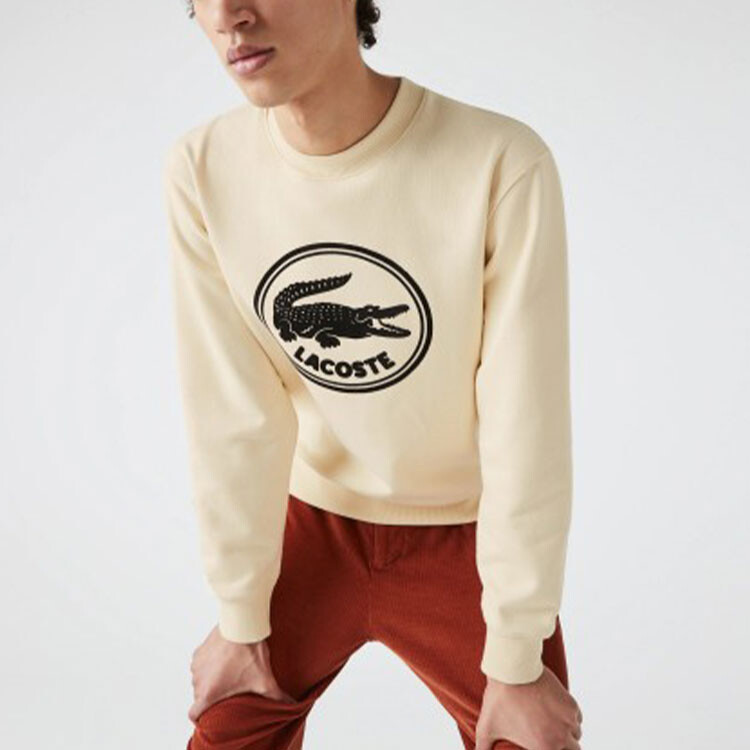 Толстовка Lacoste Off White, мужская, кремовый — фото 2
