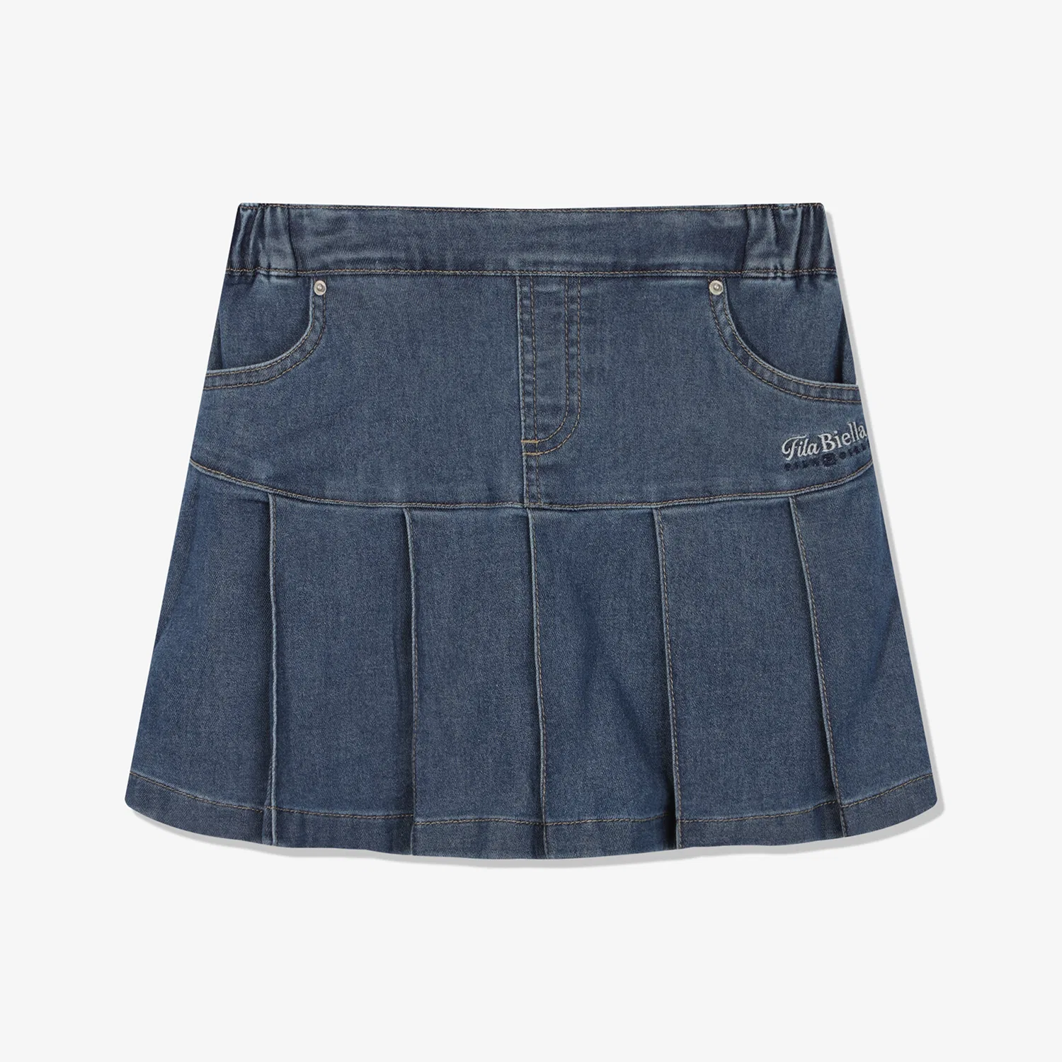 Детские джинсовые шорты-юбка синие от Fila Kids