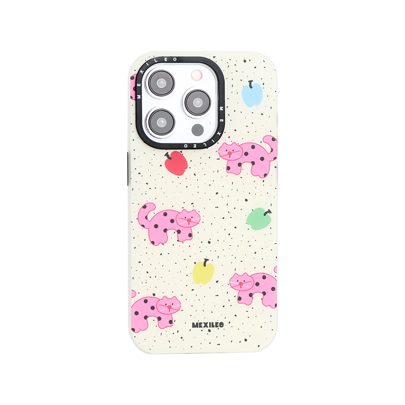 

Чехол для телефона Мексика Mesile, Polka dot pink cat