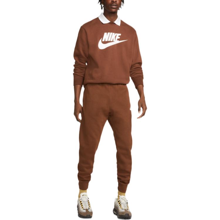 Повседневные брюки Nike Sportswear Club Fleece joggers 'Brown' BV2672-259 — фото 3