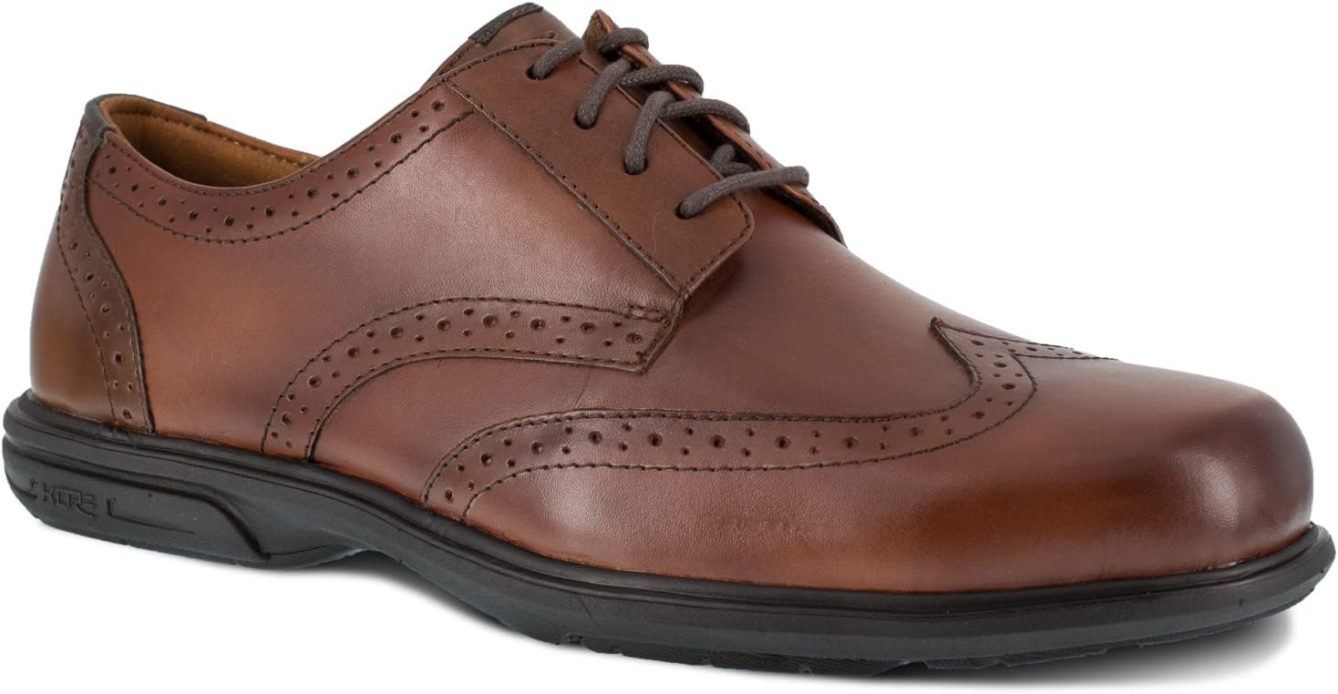 Мужские оксфорды Florsheim Work Loedin Wingtip Oxford ST, коричневый — фото 2