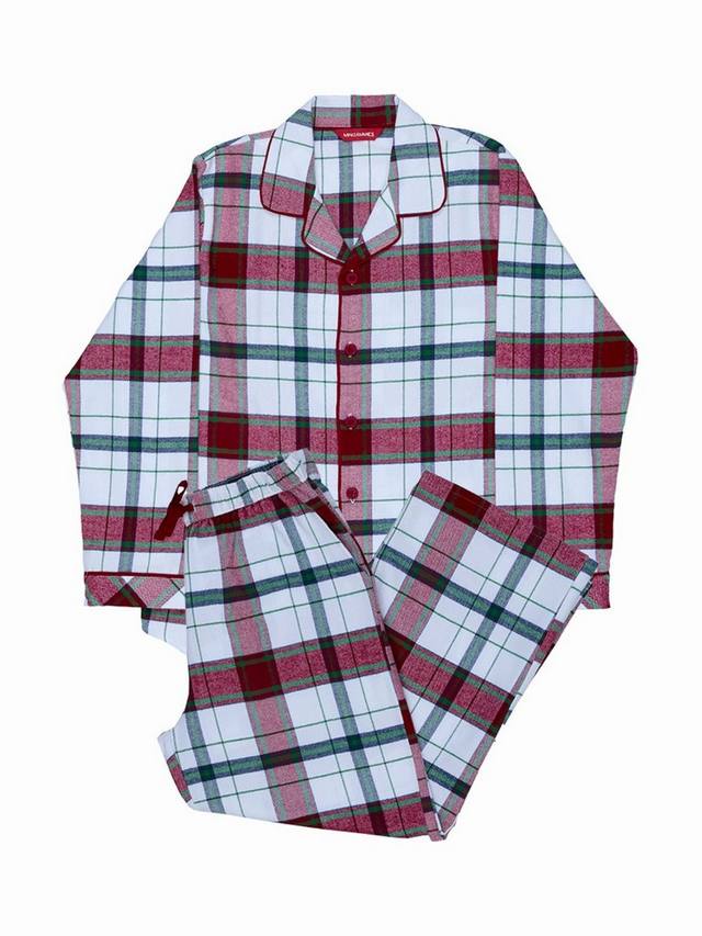 Детский пижамный комплект Blaze из мягкой хлопковой ткани в клетку Minijammies, Red — фото 4