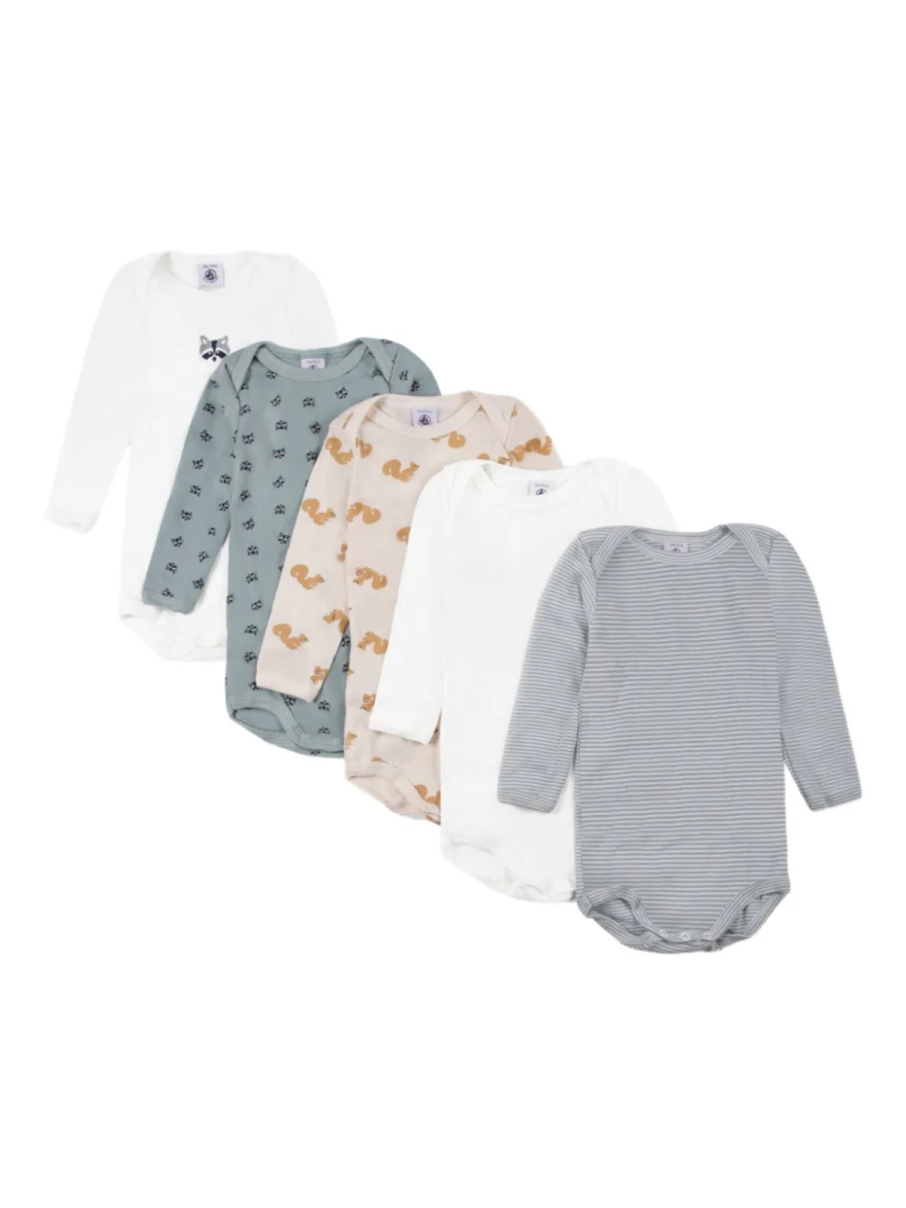

Боди из органического хлопка Petit Bateau, нейтральный