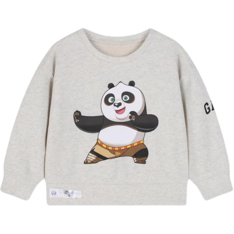 

Толстовка Gongfuxiongmao, Lianmingkuan для детей 3-7 лет GAP, серый