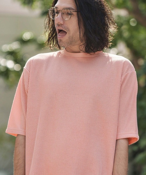 

Трикотажная футболка с круглым вырезом в рубчик, бренд CAMBIO, розовый