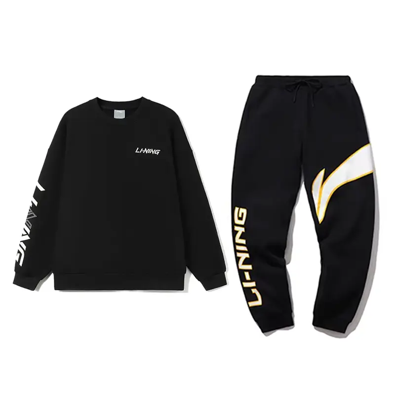 

LiNing Повседневная спортивная одежда унисекс Черный+Черный