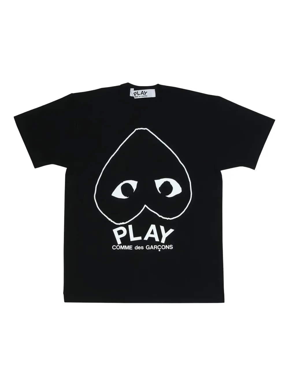 

Футболка с принтом в виде сердца Comme Des Garçons Play, черный