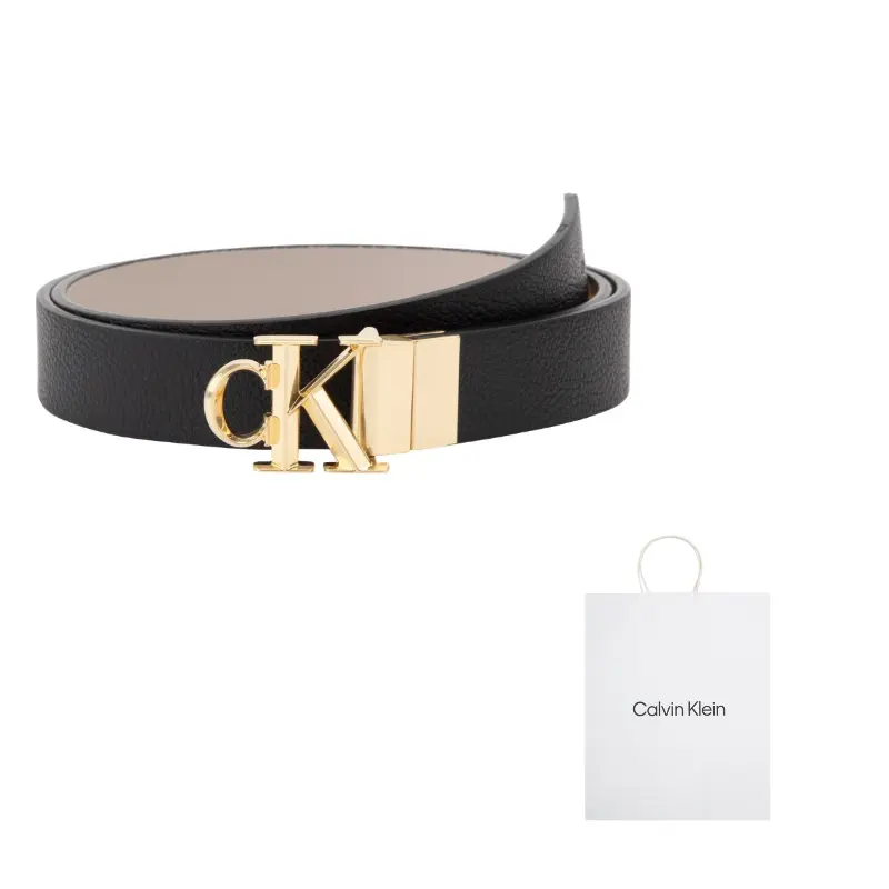 

Calvin Klein Женский кожаный ремень из искусственного материала шириной 2 5 см, YIJ-Space Black/Castle Gray