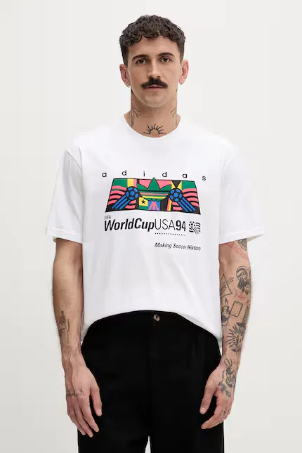 Футболка с принтом T-shirt Adidas Originals, белый