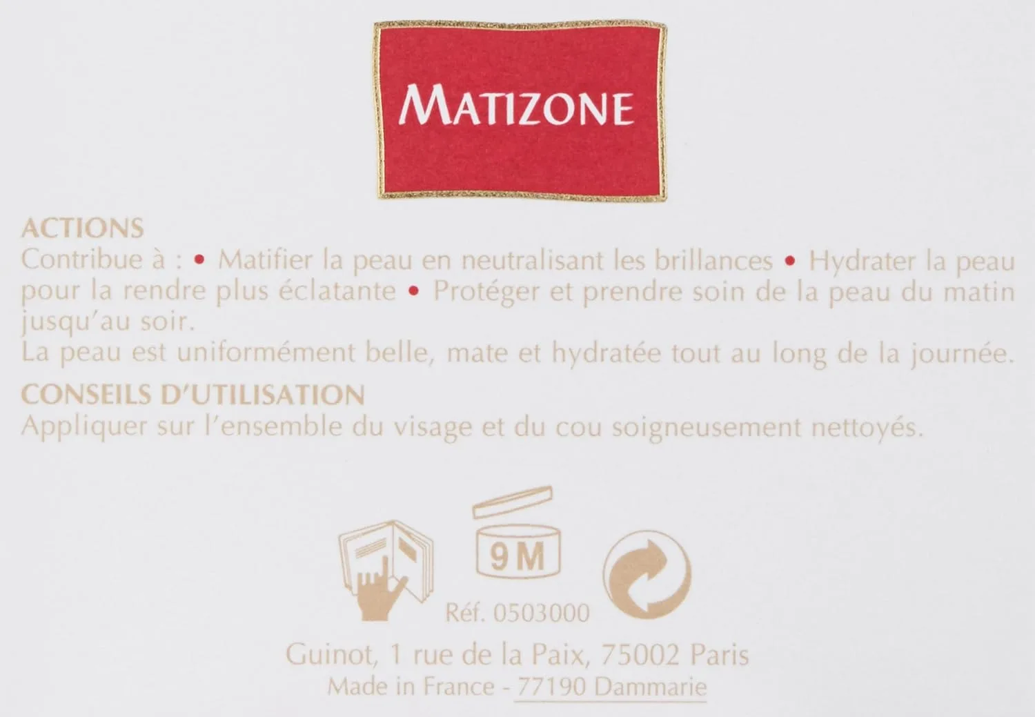 Крем для лица Guinot — Matizone Увлажняющее средство для контроля блеска — фото 3