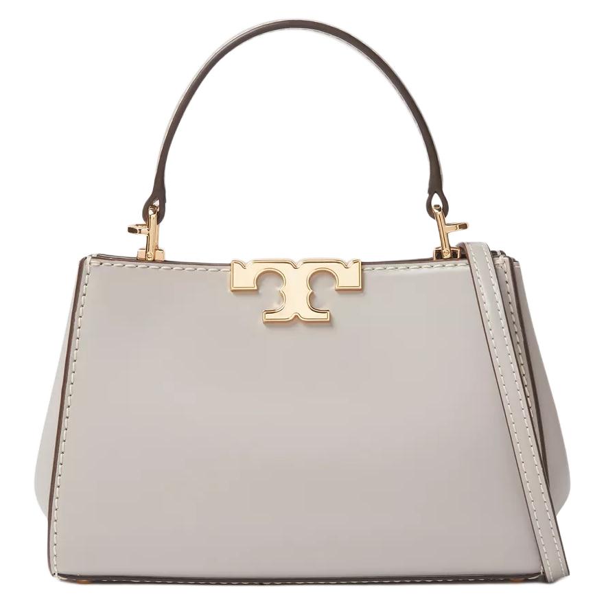 

TORY BURCH Кожаная женская сумка через плечо мини Элеанор зеленая фиолетовая серая