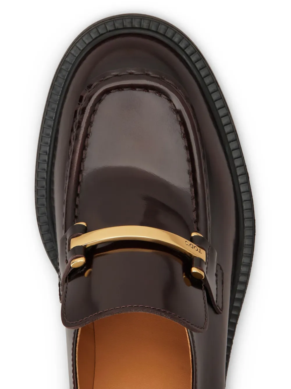 Лоферы на массивной подошве TOD'S, красный — фото 4