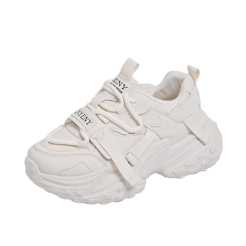 

Скользоустойчивые, износостойкие, дышащие, легкие амортизирующие повседневные детские кроссовки для подростков Wooden Rabbit, бежевый