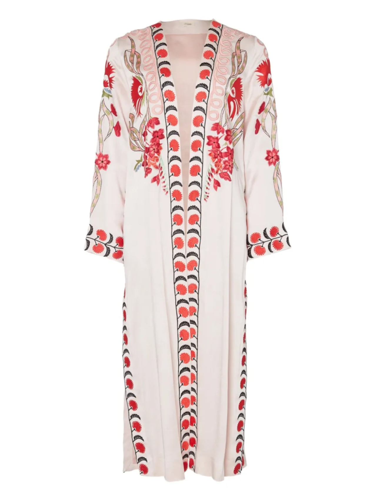 

Temperley London длинное пальто Remi с вышивкой, белый