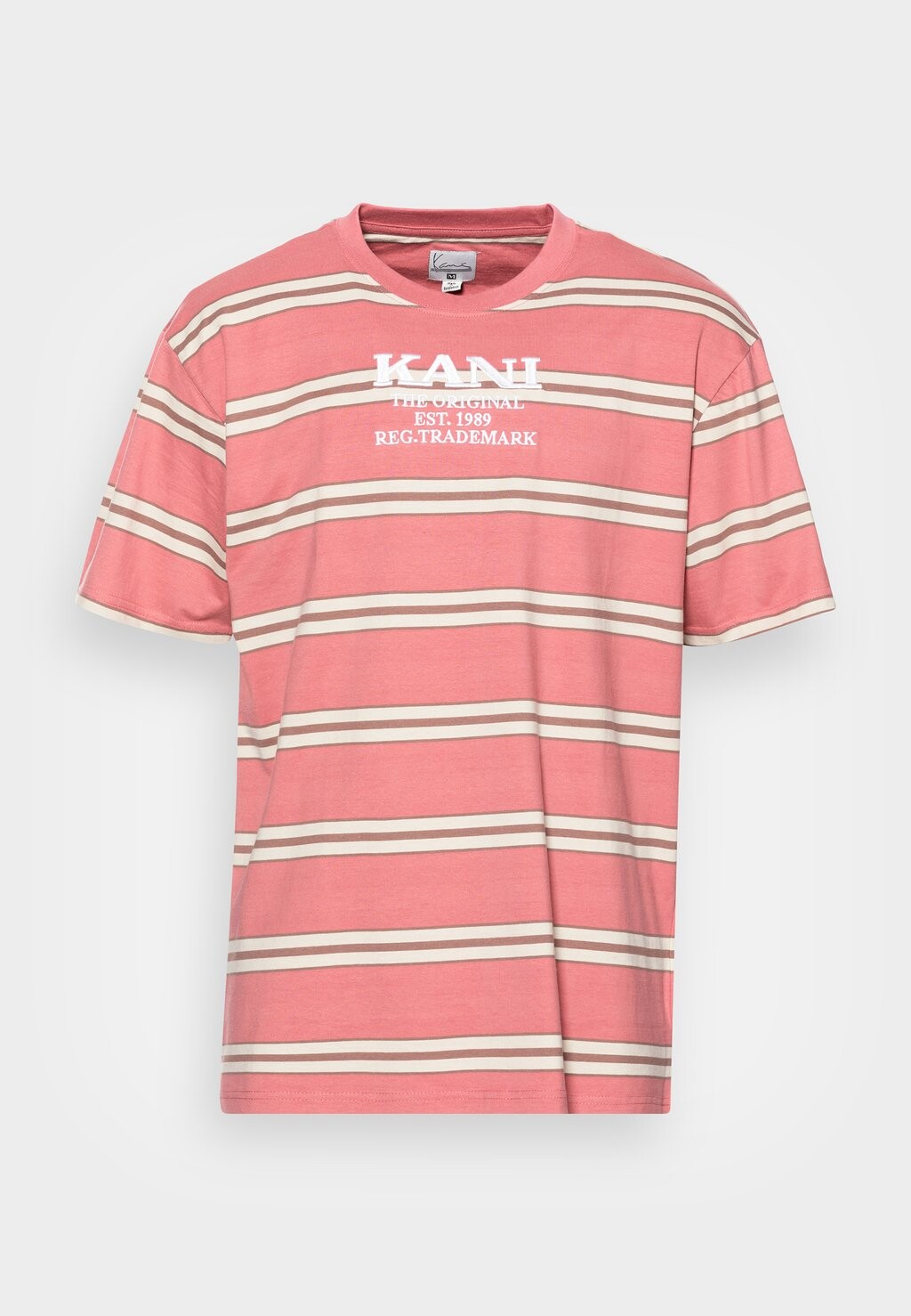 

Футболка с принтом RETRO STRIPE TEE UNISEX Karl Kani, розовый