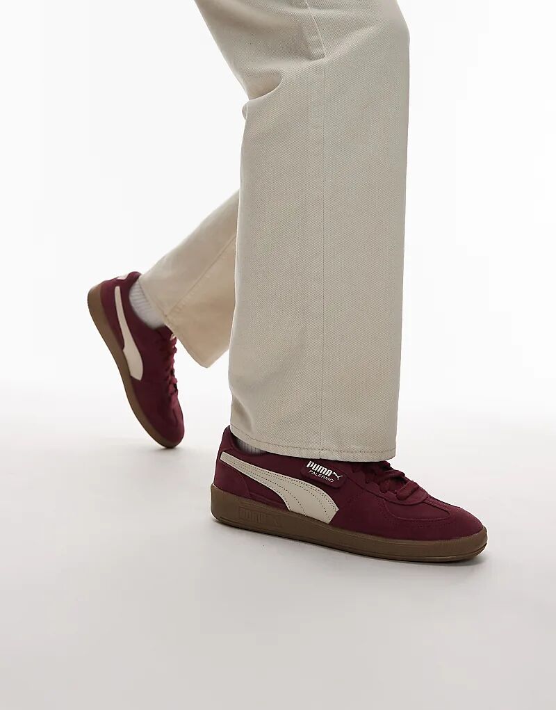 Кроссовки Puma Palermo бордового цвета
