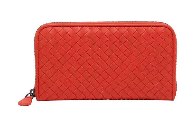 

Bottega Veneta Женский красный клатч из овчины