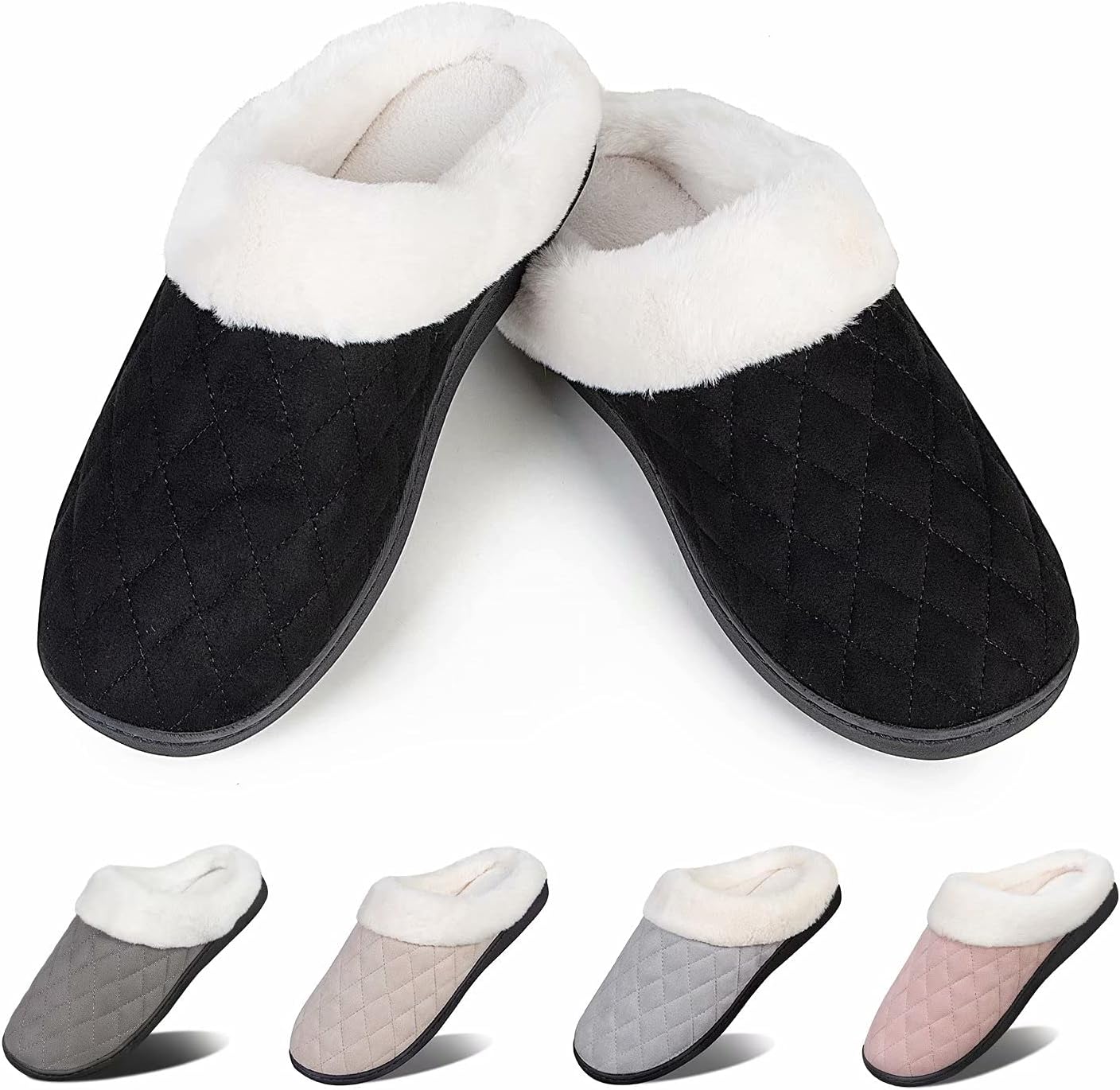 

Женские и мужские тапочки YALOX, теплые домашние тапочки, удобные, с поролоном с эффектом памяти, против скольжения, для дома, хлопковые, для использования внутри и снаружи, Womens Slippers-fg-back