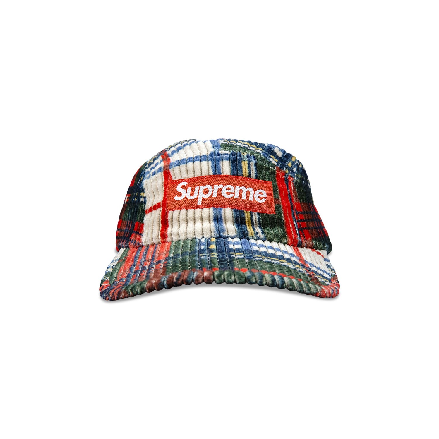 

Вельветовая кепка Supreme Клетка