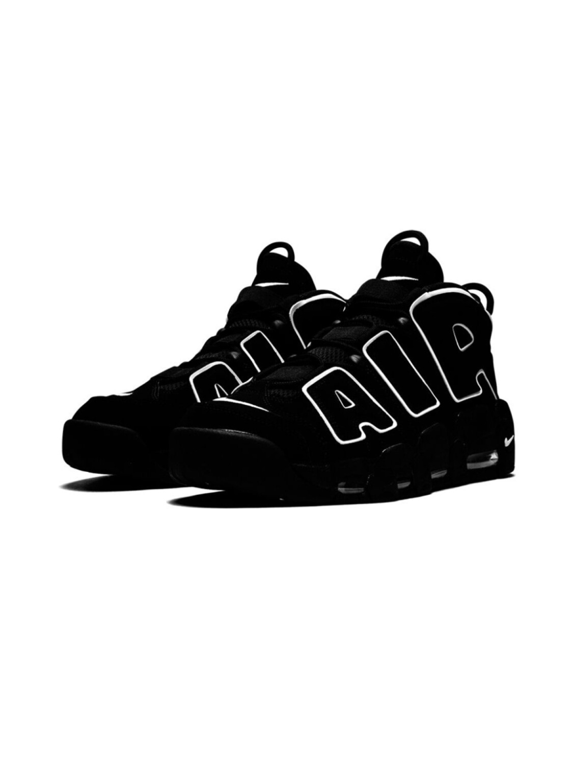 Кроссовки Air More Uptempo Nike, черный — фото 2