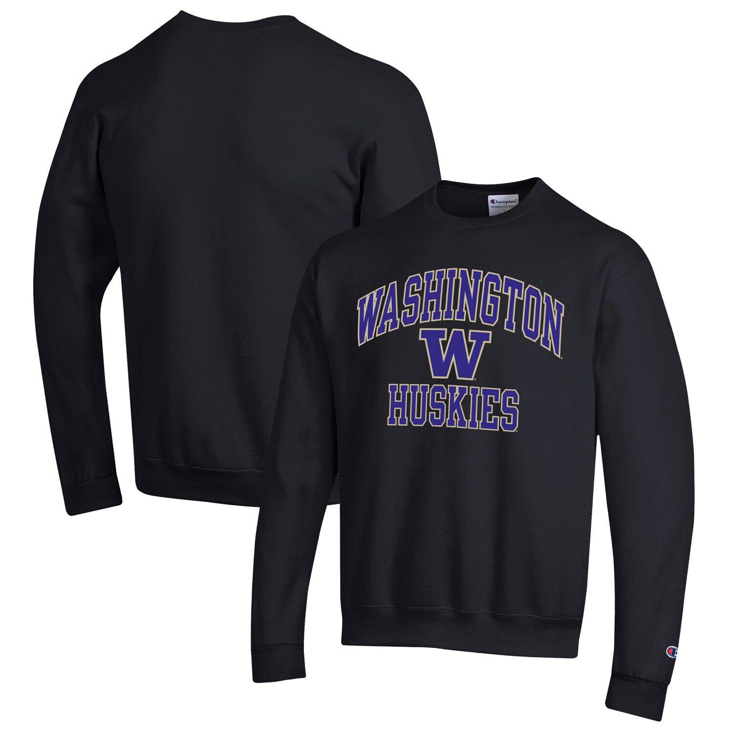 

Мужской черный свитшот Washington Huskies High Motor Pullover Champion