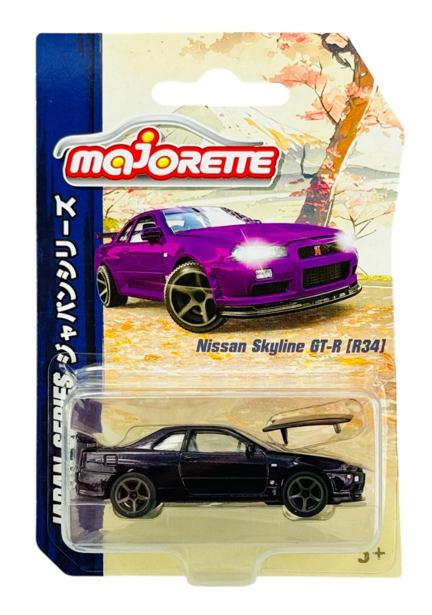 

Majorette Japan Series Nissan Skyline Gt-R R34 Фиолетовый 1:64 212051029