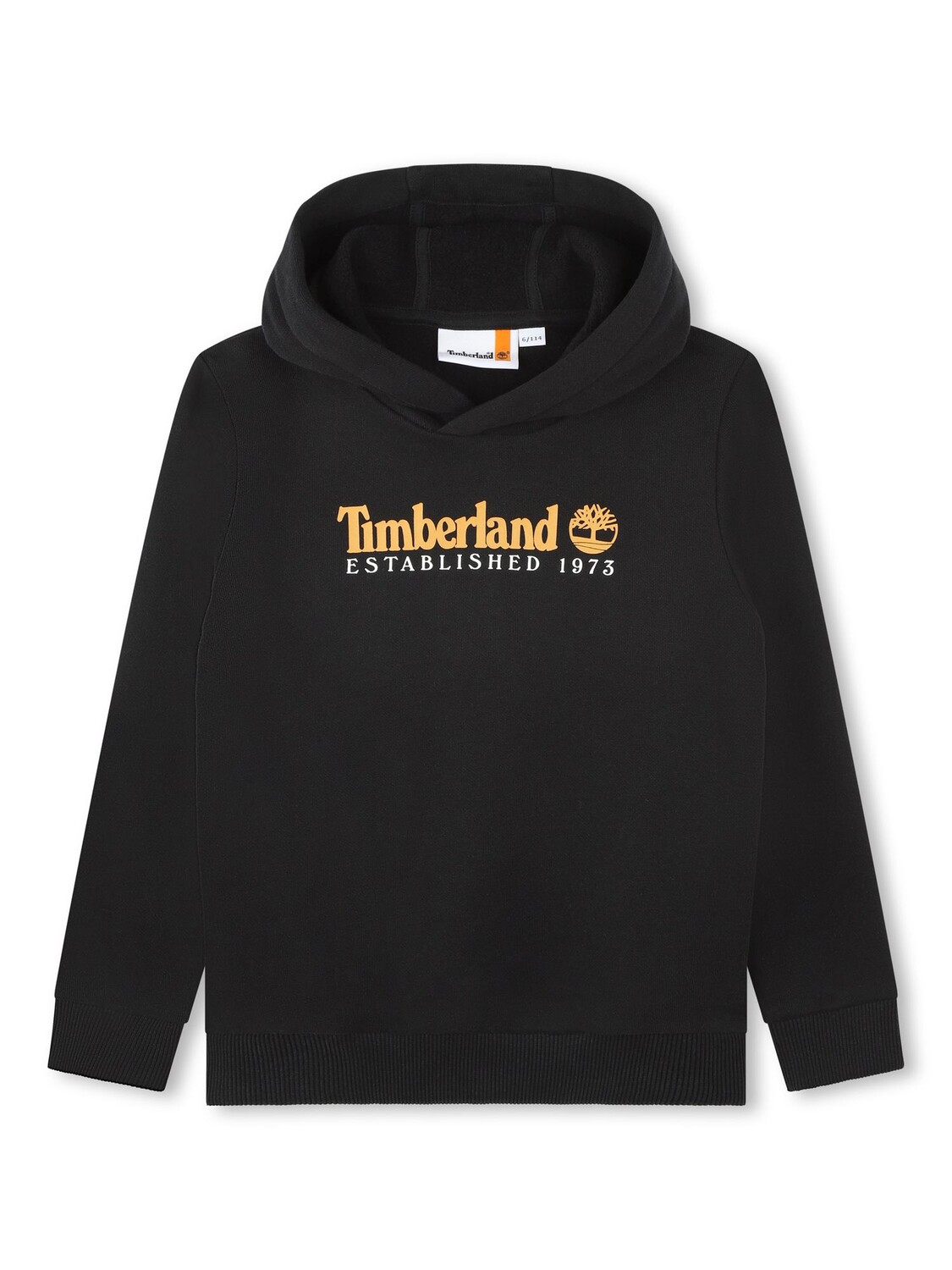 

Детская толстовка с логотипом спереди Timberland, черный
