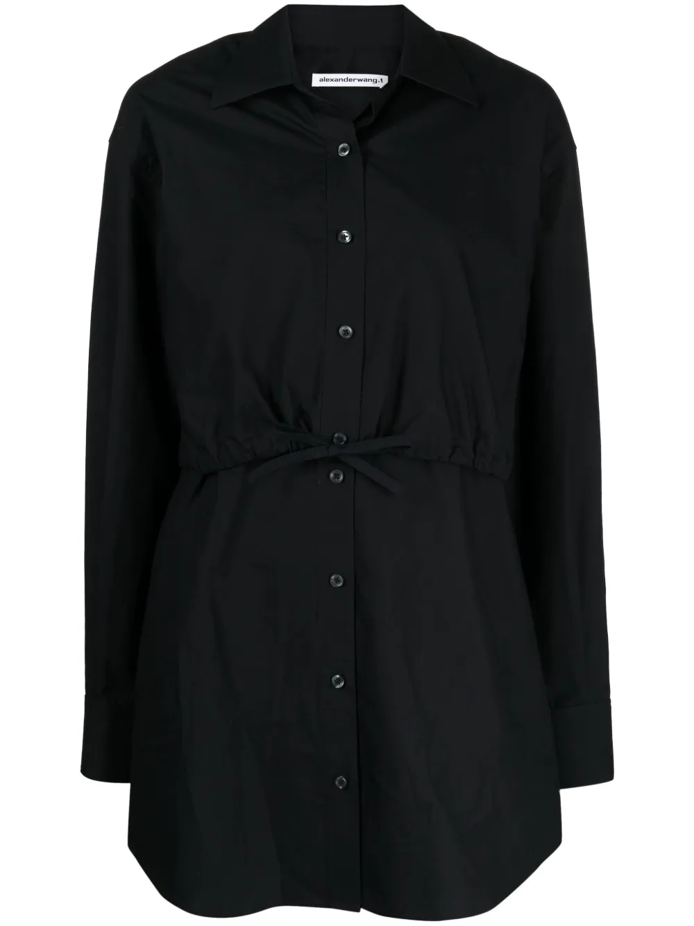 

Многослойное платье-рубашка Alexander Wang, черный