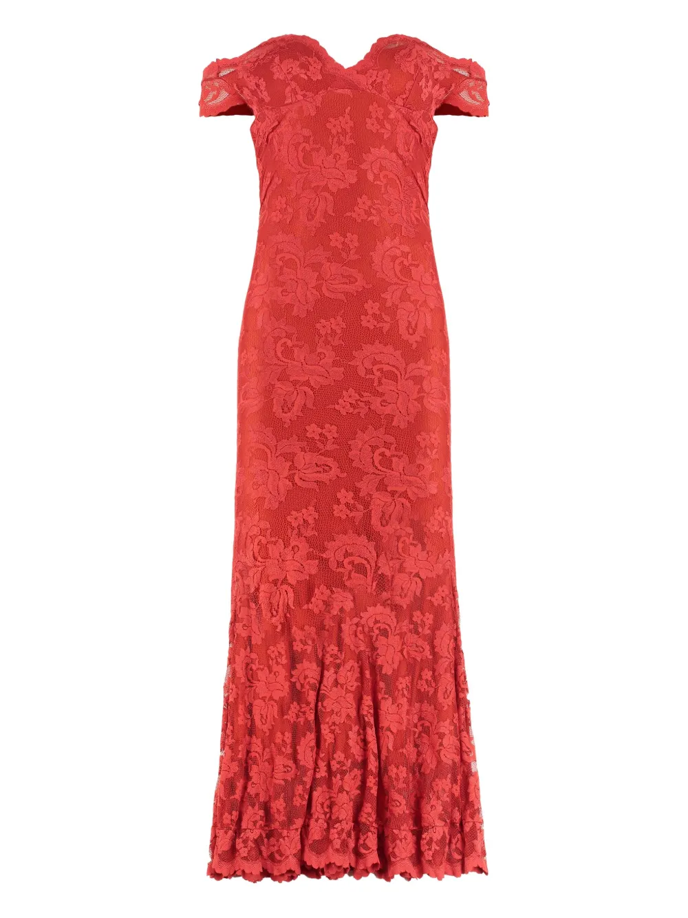 

Макси-платье Sandra с открытыми плечами Balensi, красный