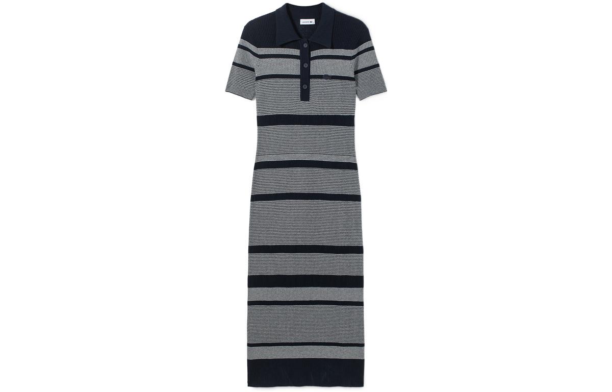 

Женское платье SS22 Серое Черное LACOSTE