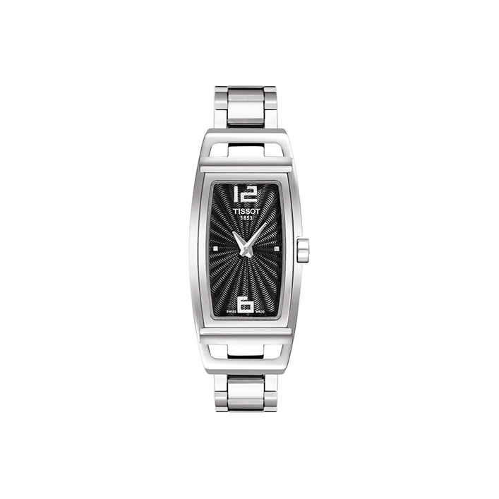 

TISSOT Часы MY T Collection Quartz Movement Women's Watch 46mm Black Dial Stainless Steel Case Stainless Steel Watchband