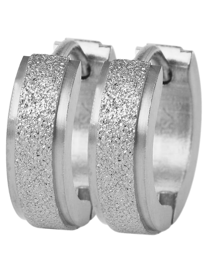 

Adeliás Женские серьги - серьги-кольца на шарнирах из нержавеющей стали серебристого цвета