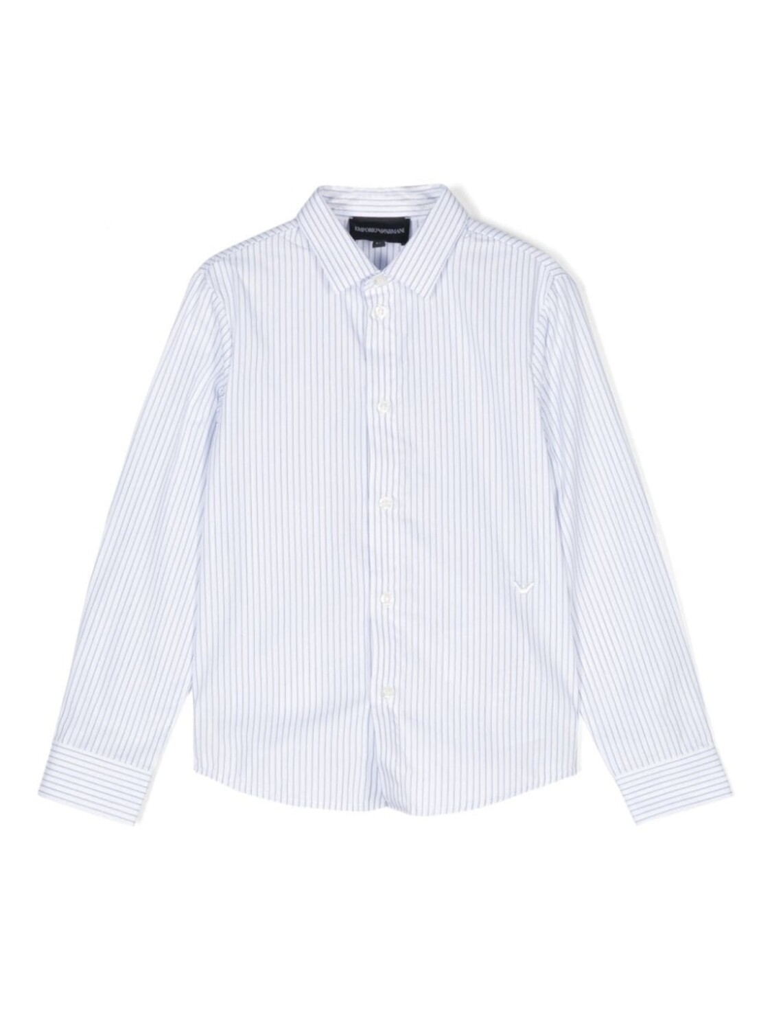 

Emporio Armani Kids рубашка в полоску, синий