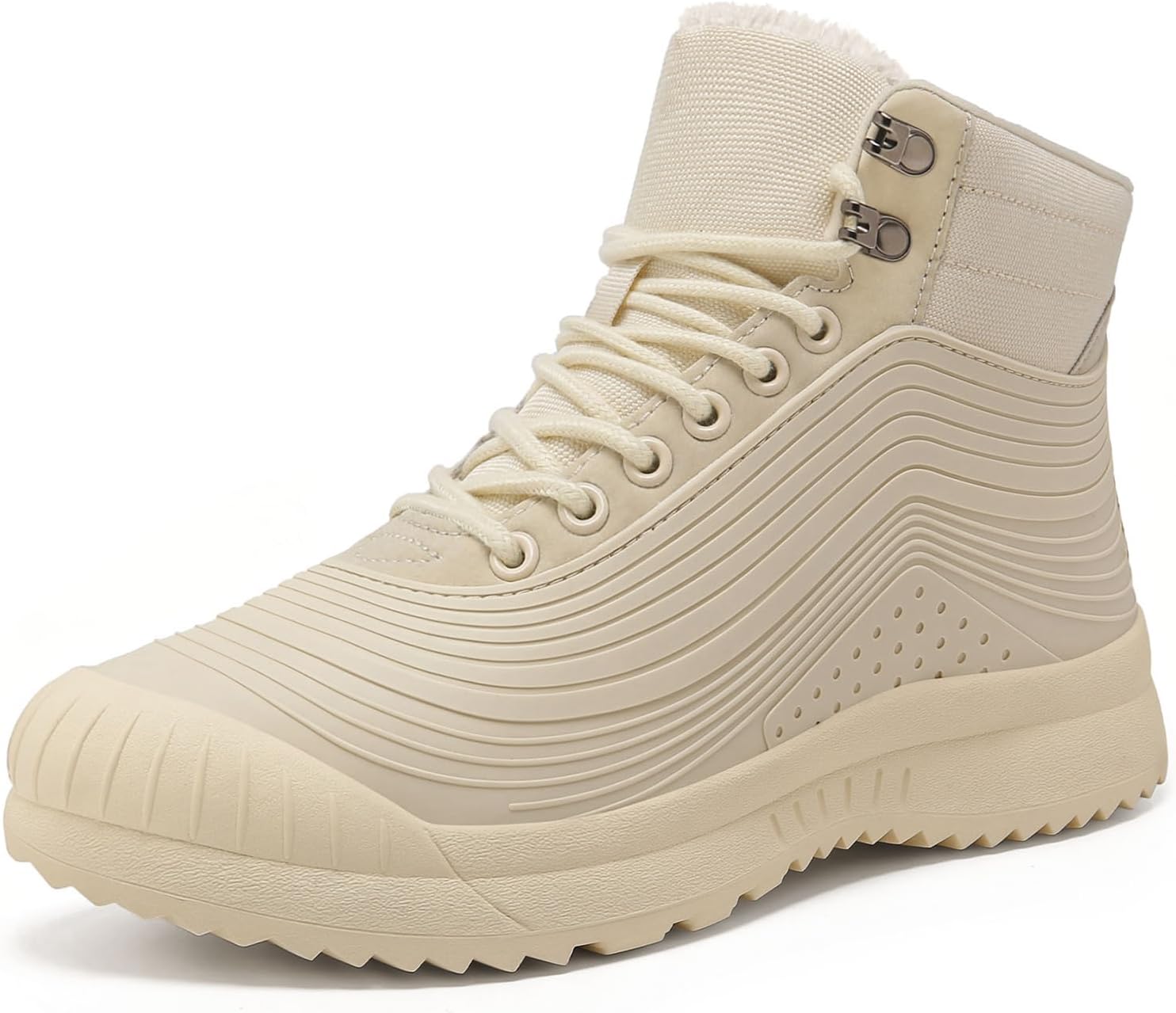 

Зимние ботинки ulogu для мужчин и женщинУтепленные водонепроницаемые сапожки с меховой подкладкойЛегкие зимние ботинки с противоскользящей подошвой, белый