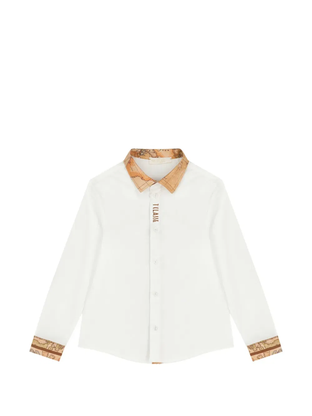 Рубашка с геокартой Alviero Martini Kids, белый