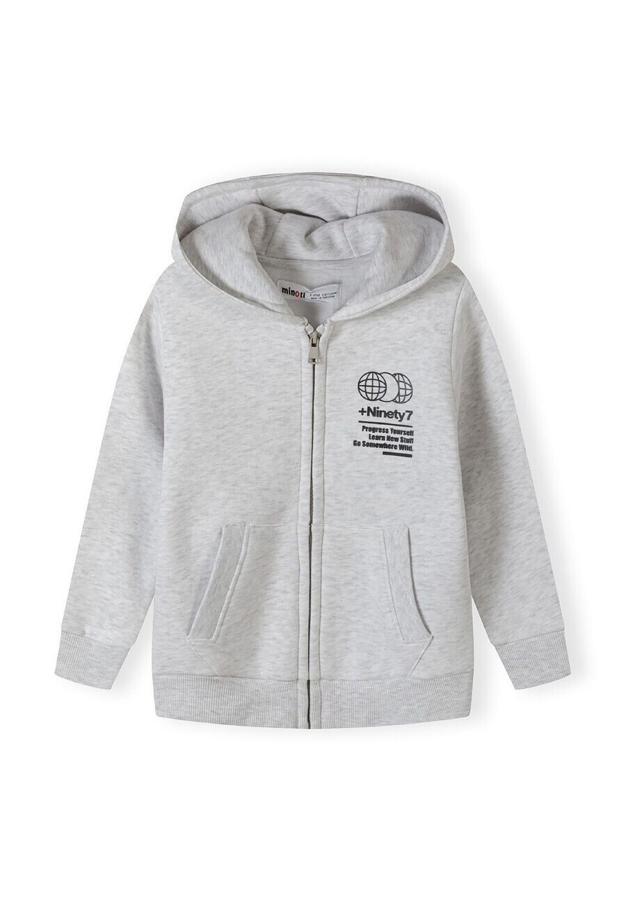 

Худи MINOTI Zip-Up Hoodie, серый