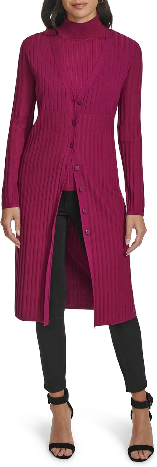 

Женский свитер Calvin Klein с длинным рукавом и V-образным вырезом, Jewel