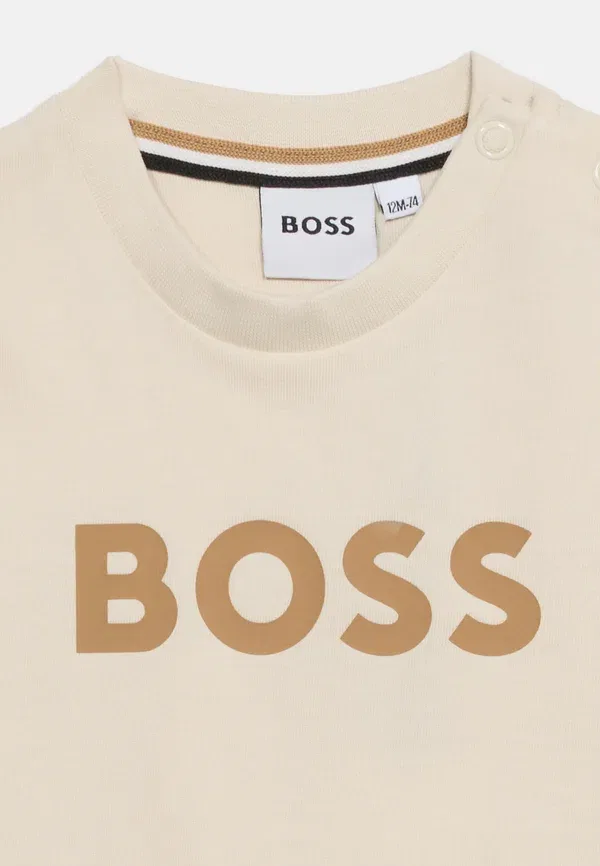Футболка с коротким рукавом Boss Kidswear, песочный — фото 4