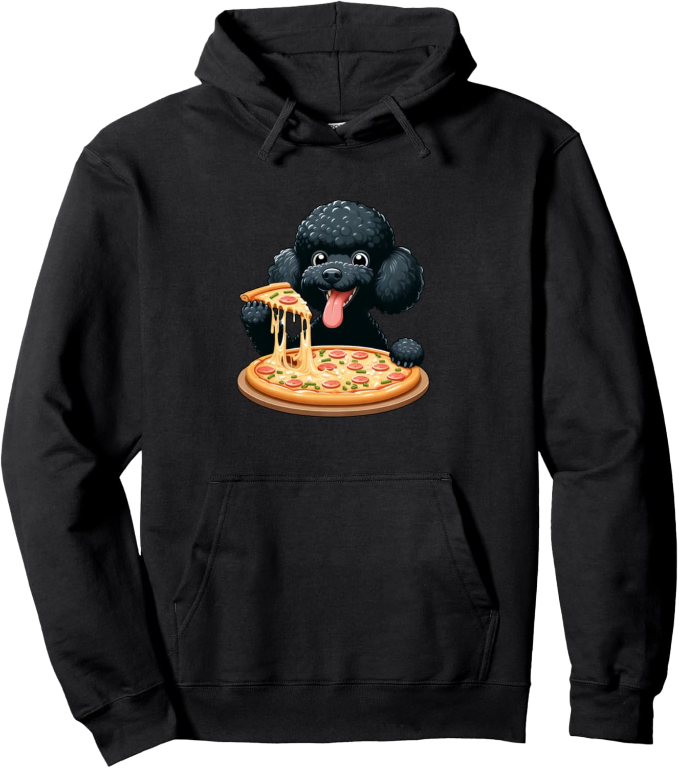 

Толстовка с дизайном «Черный пудель - любитель пиццы и гурман» Black Poodle Dog Pizza Lover, Черный, Толстовка с дизайном «Черный пудель - любитель пиццы и гурман» Black Poodle Dog Pizza Lover