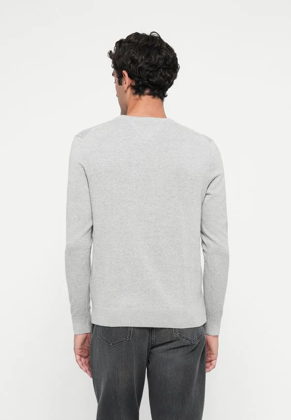 Классический джемпер с v-образным вырезом Tommy Hilfiger, Light Grey Heather — фото 3