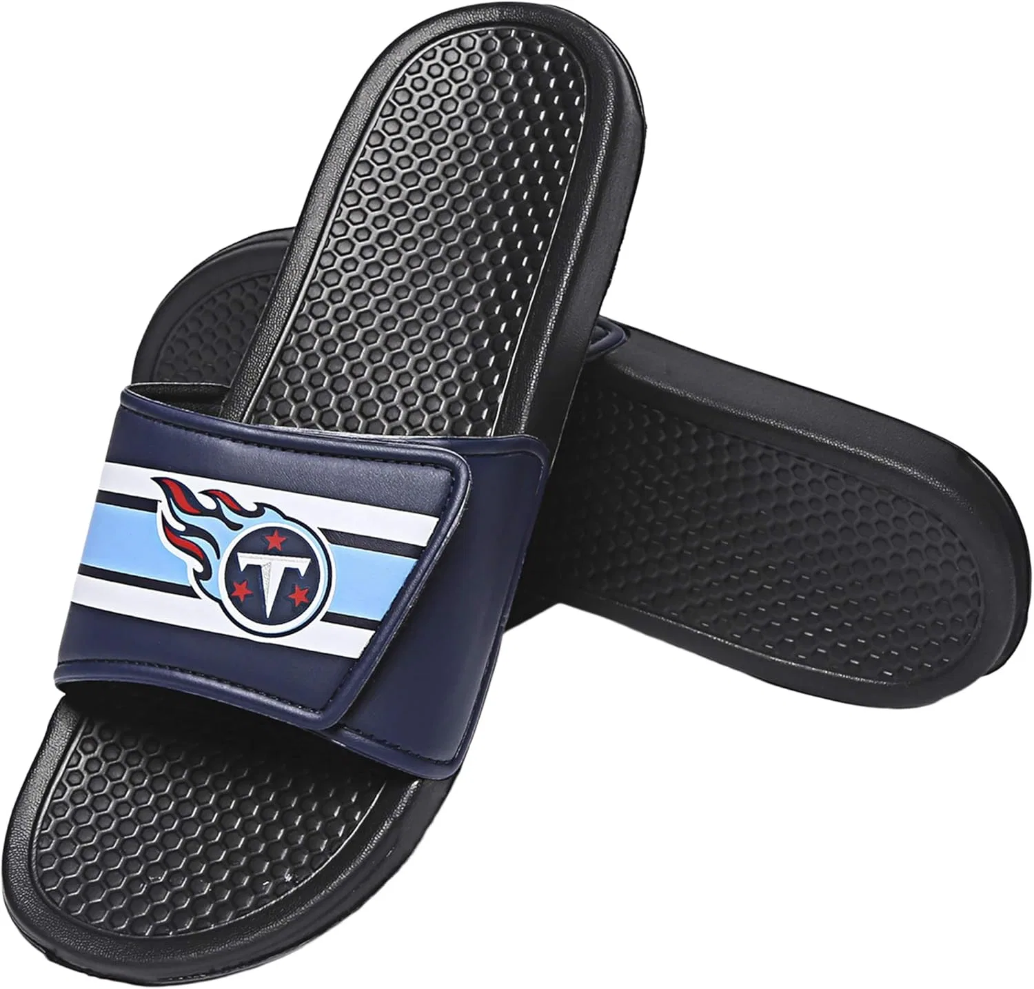 Мужские спортивные тапочки FOCO Legacy Velcro Sport Slide New York Giants Legacy Sport с застежкой-липучкой - размер Large, Cropped Logo — фото 4