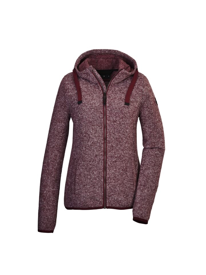 

Спортивная куртка Killtec Strickfleecejacke mit Kapuze, цвет Weinrot
