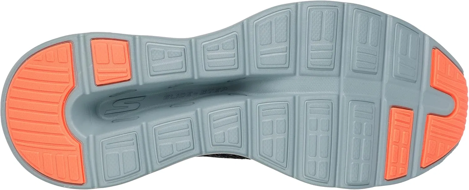Мужские кроссовки Skechers Go Walk Glide Step 2.0 Caleb Hands Free Slip-ins Trainers, Black Grey — фото 4