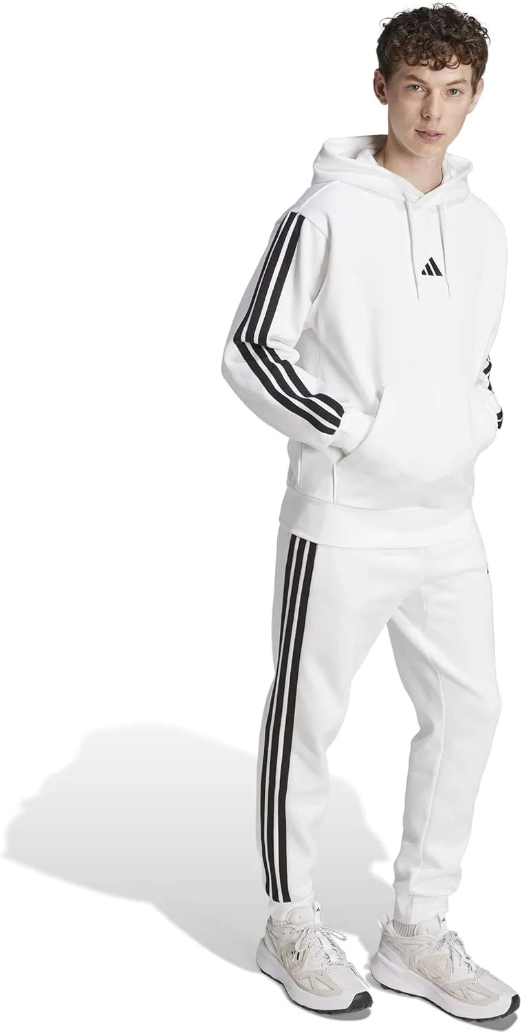 Худи Active с 3 полосками adidas, белый/черный — фото 2