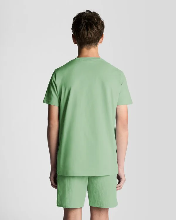 Базовая футболка унисекс Lyle & Scott, Turquoise Shadow — фото 3
