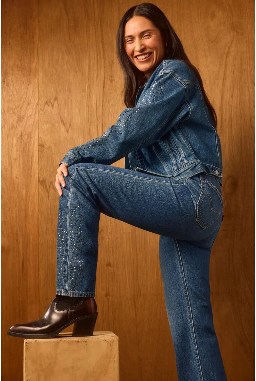 Женские джинсы Levi's 501 Curve, синий — фото 3