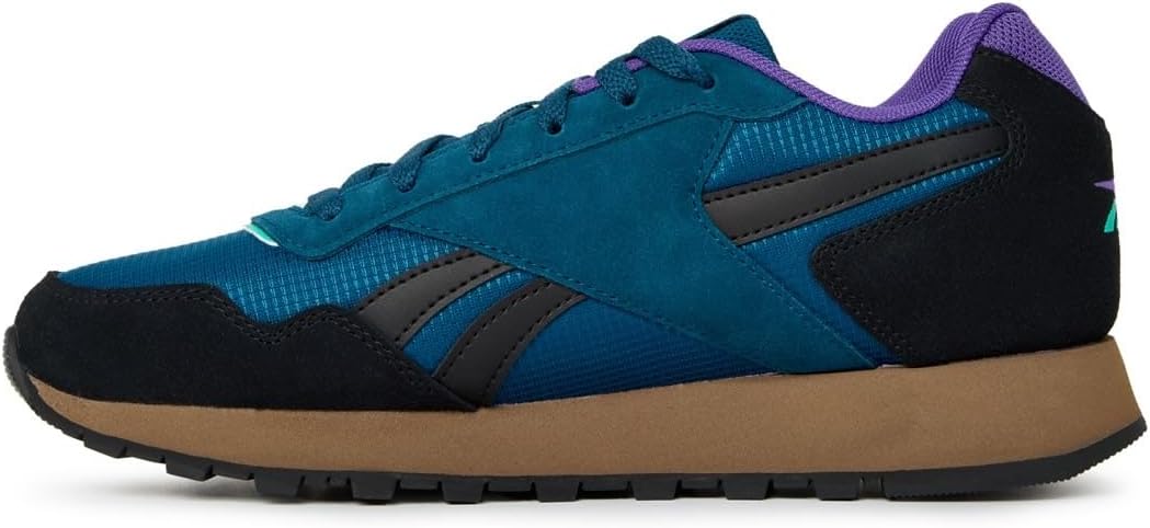 Кроссовки Reebok Glide для взрослых, унисекс, черный/синий/коричневый — фото 2