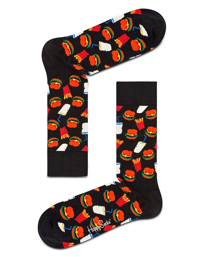 

Happy Socks Носки-гамбургеры, черный